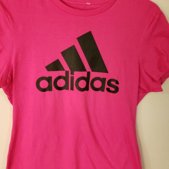 Adidas pink t-shirt sz medium short sleeves gym - Picture 4 of 4